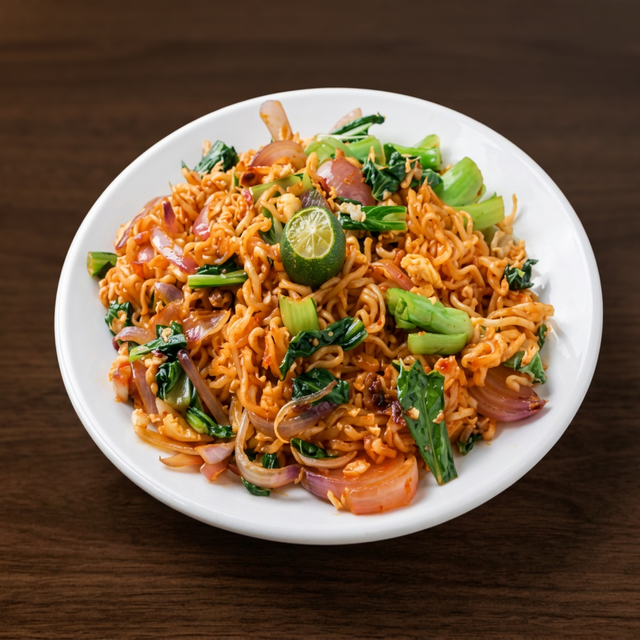 Shrimp Curry Maggi Noodles.
