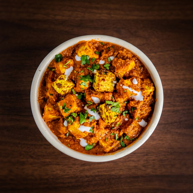 Paneer Tikka Masala or Tofu Tikka Masala.